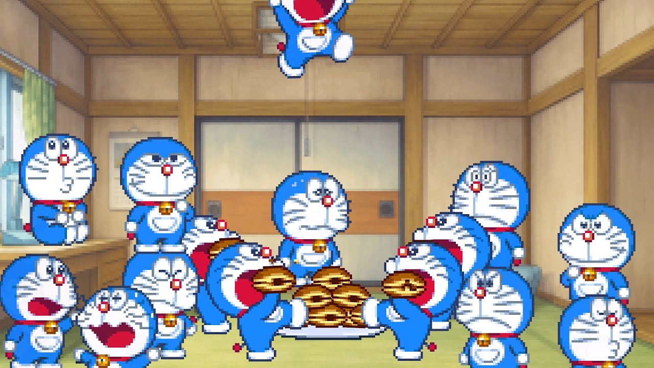 Doraemon Multiplies Every Time He Eats Dorayaki! 🍩✨ (Fan Animation)
