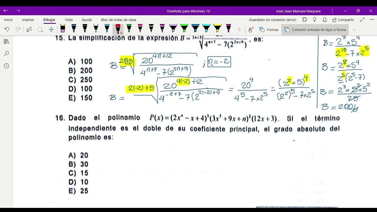 RESOLUCIÓN DEL EXAMEN DE SIMUCRO P.O 2025