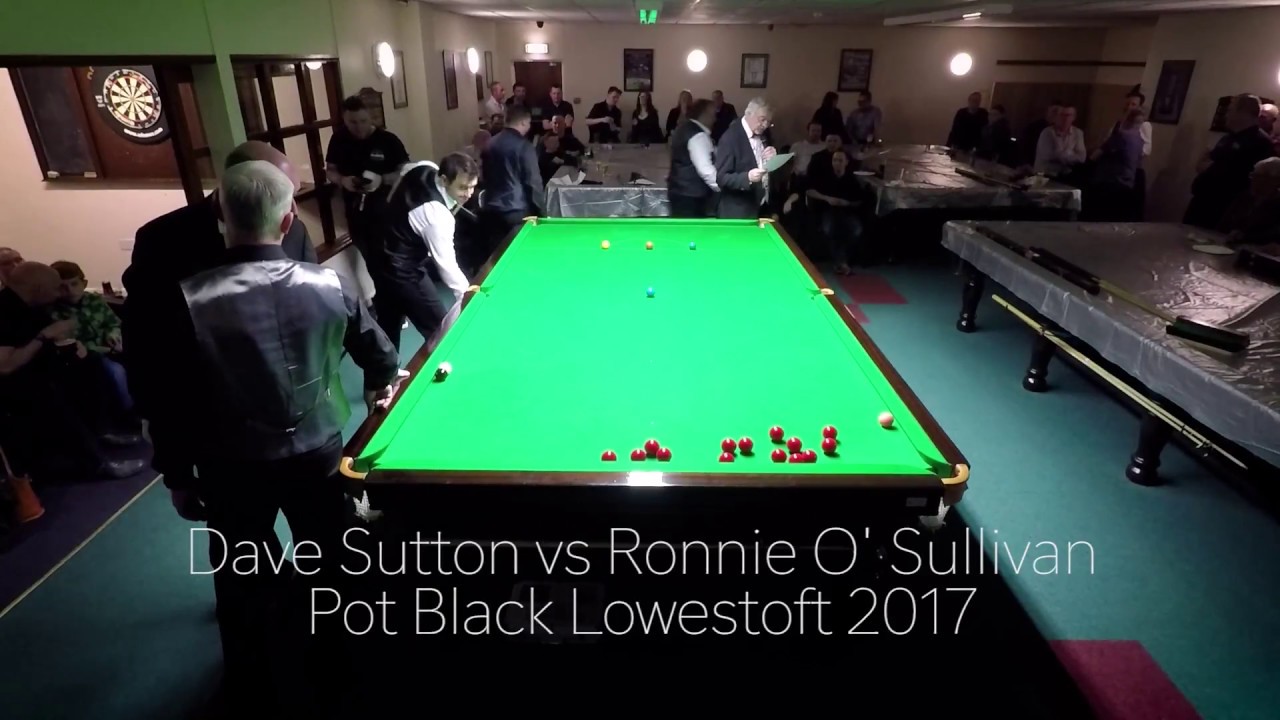 Dave Sutton V Ronnie O'Sullivan | Pot Black Club Lowestoft