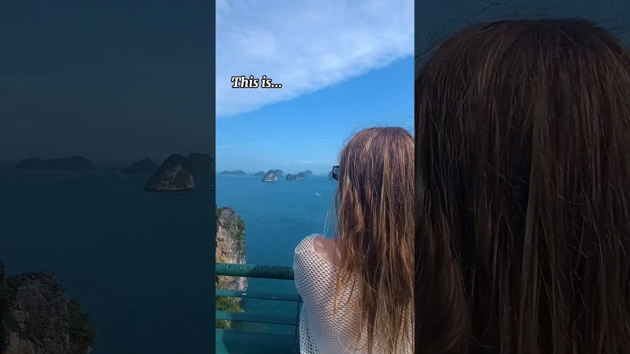 Breathtaking views from the viewpoint at Hong Island 🏝️✨ Nature at its finest!