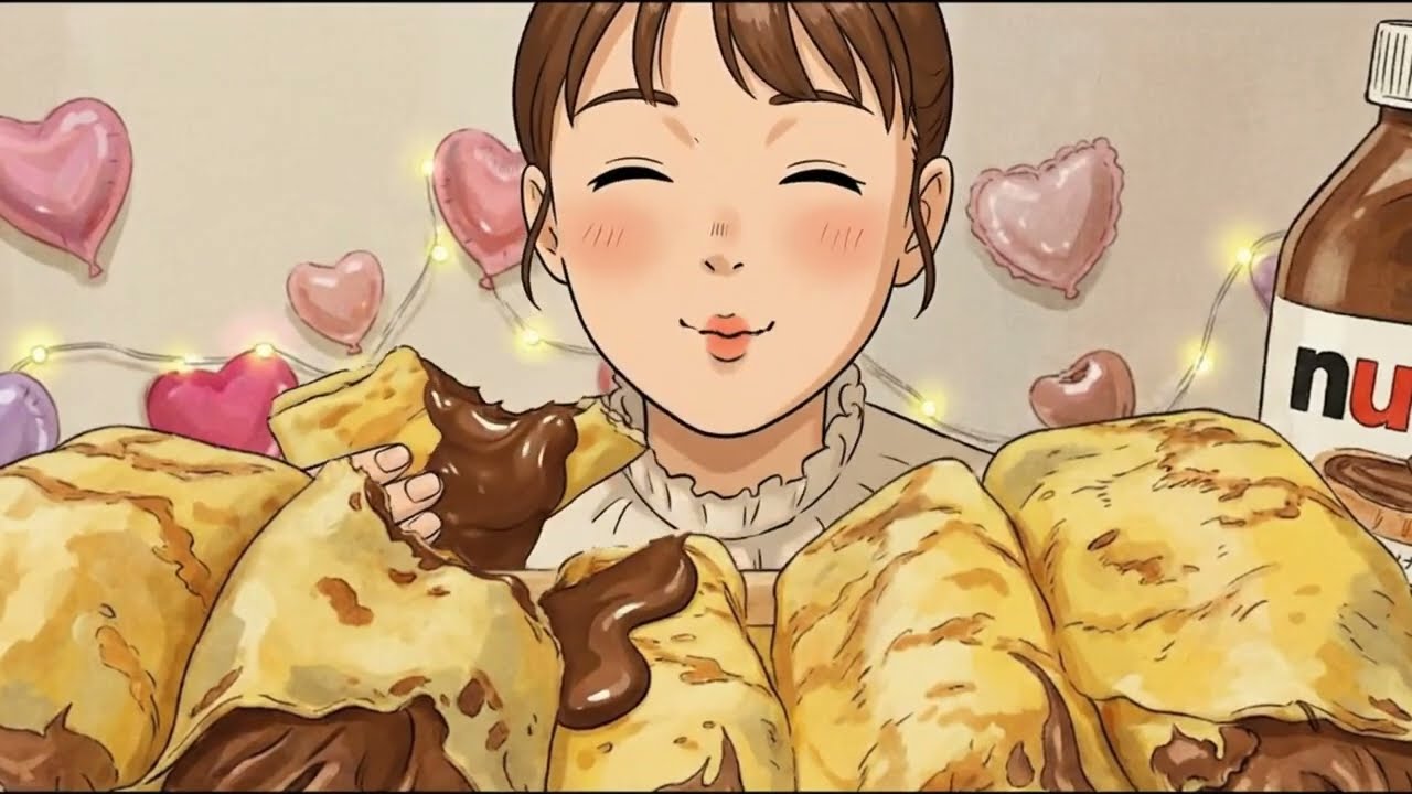 Handmade Chocolate Milk Pudding 🍫🥛 | Anime Mukbang ASMR