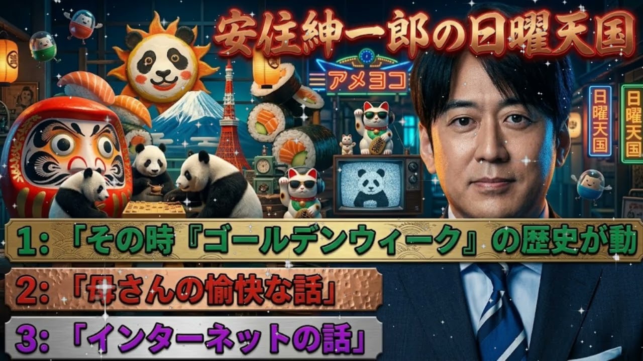 🤣【神回】安住紳一郎の執念がヤバい！「ゴールデンウィークの歴史」が動いた瞬間ww | 日曜天国 作業用・睡眠用BGM 🌸