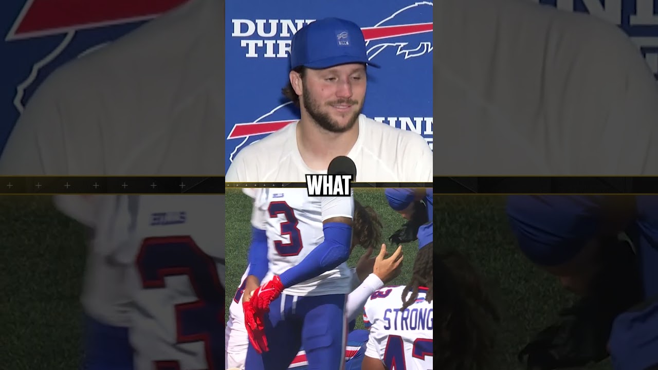 Josh Allen on his Nose Bleeding 😬 #JoshAllen #Bills #NFL