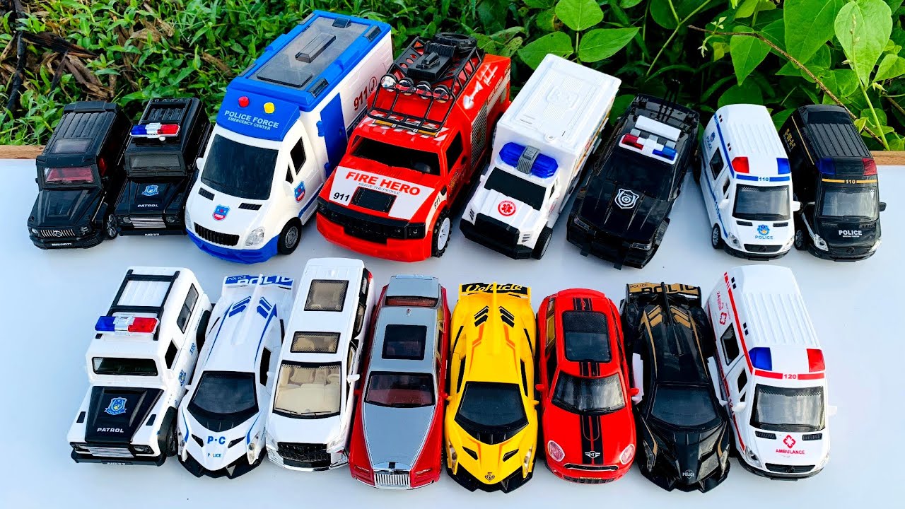 Mobil Mobilan Truk Oleng, Mobil Ambulan Emergency, Mobil Polisi, Mobil Damkar, Mobil Balap #4044