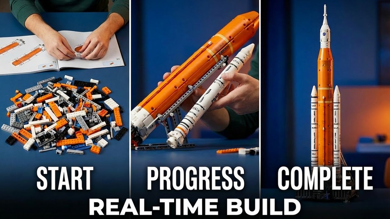 The Complete LEGO Artemis Rocket Build - Start to Finish