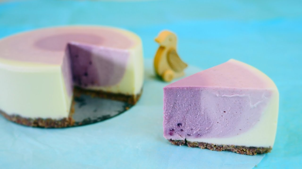 4 Layer Purple No-Bake Cheesecake 紫のレアチーズケーキ