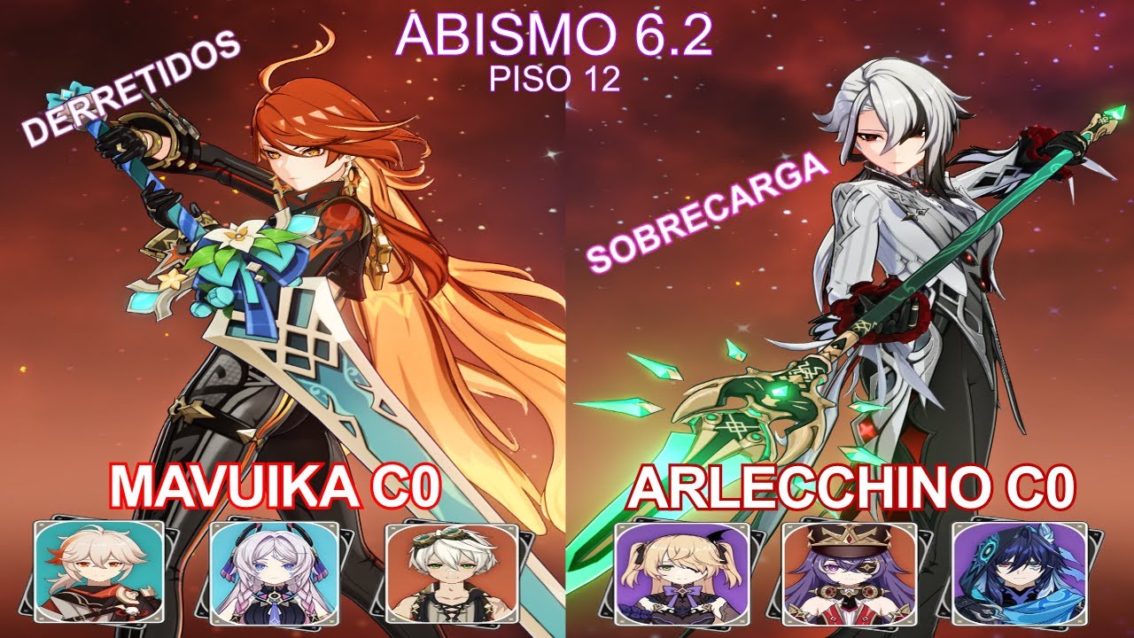 Genshin Impact | Mi experiencia en el Nuevo Abismo | Mavuika C0 y Arlecchino C0