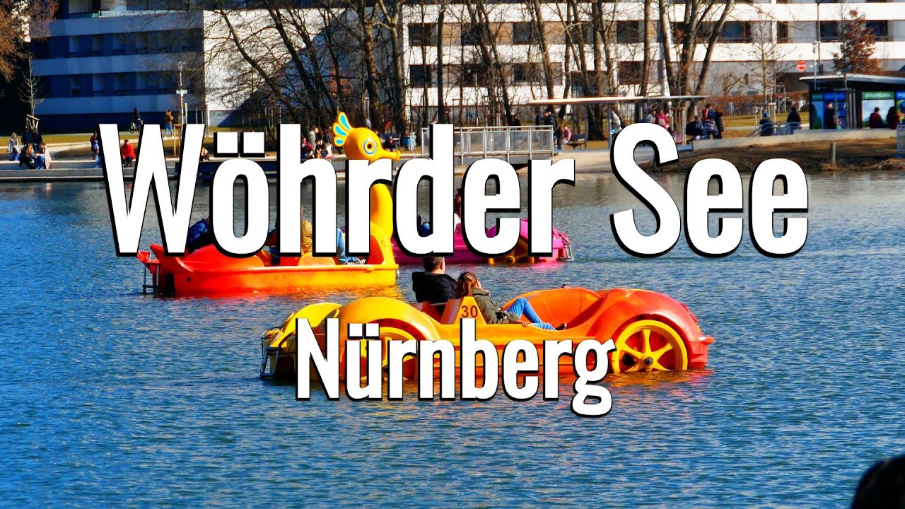 Unterwegs mit E-Scooter am Wöhrder See in Nürnberg  4K🎥🇩🇪