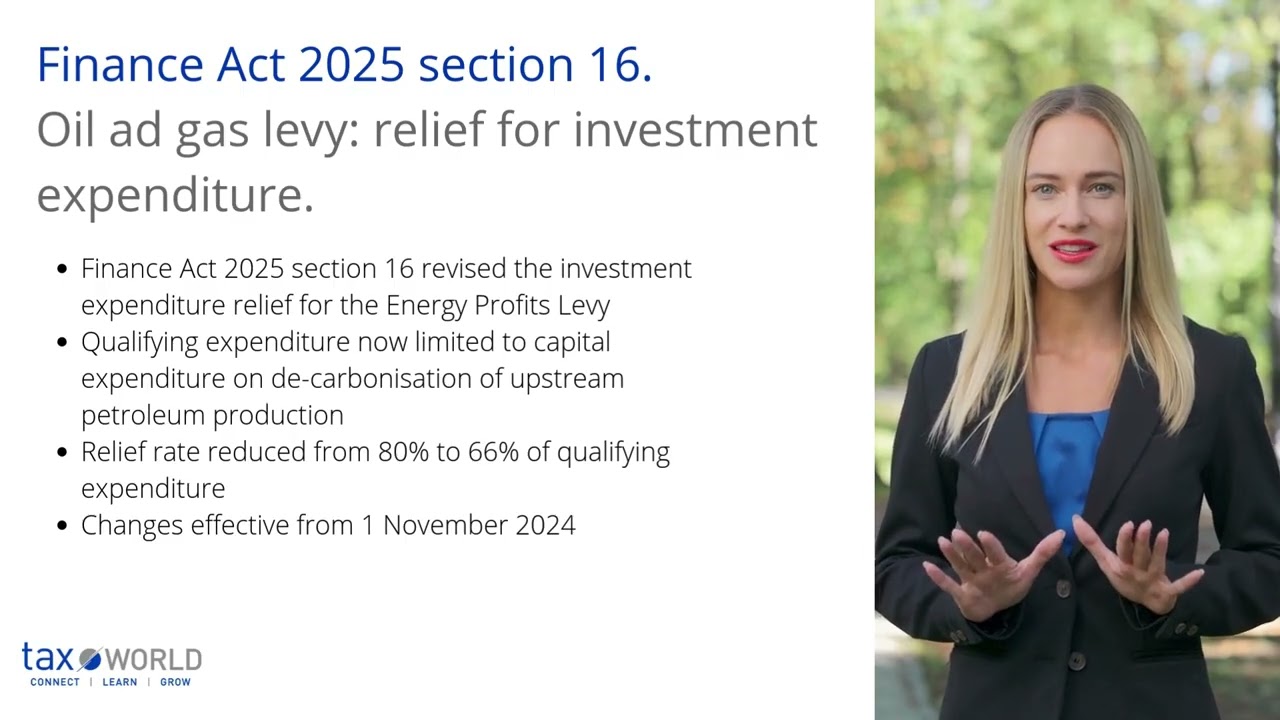 Finance Act 2025 section 16. Oil ad gas levy: relief for investment expenditure.