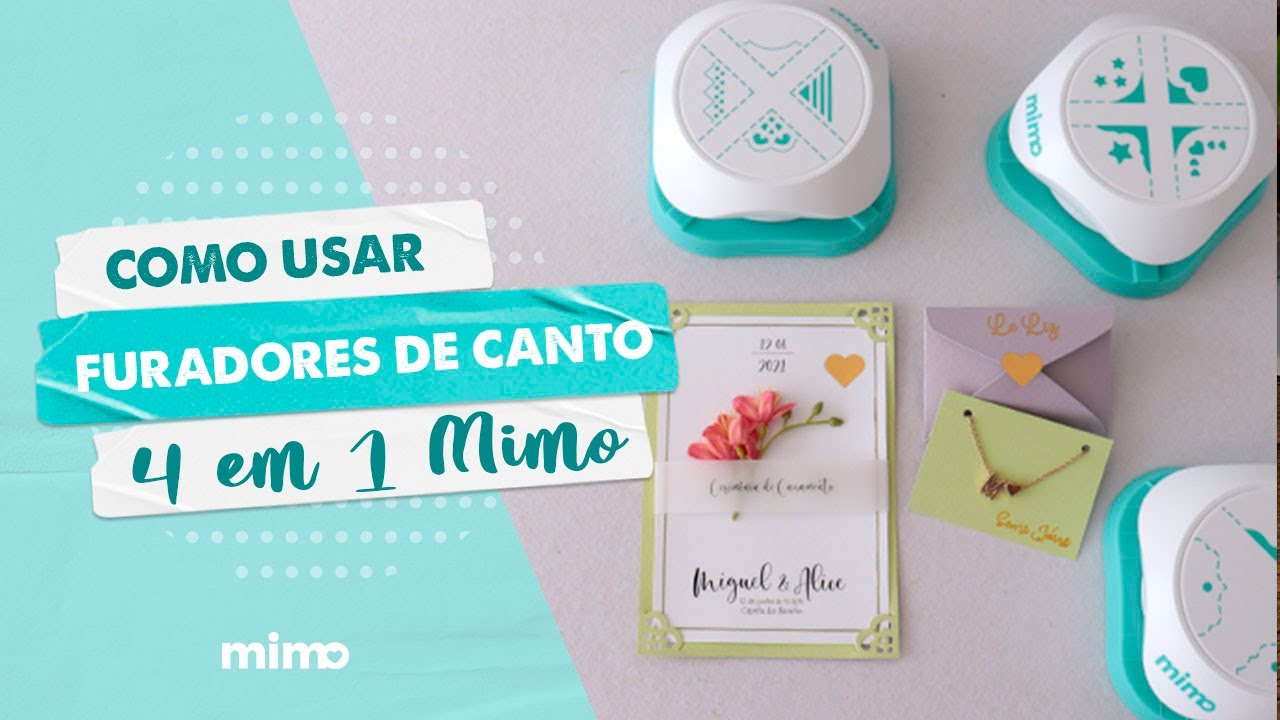 Furador de Cantos 4 em 1 Mimo - Como Usar - Muito Fácil