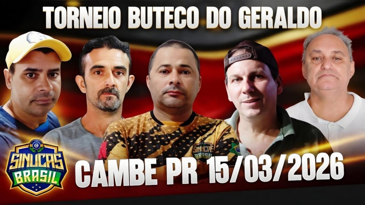 AO VIVO 15/03  TORNEIO MATA MATA BUTECO DO GERALDO CAMBE PR#LIVE