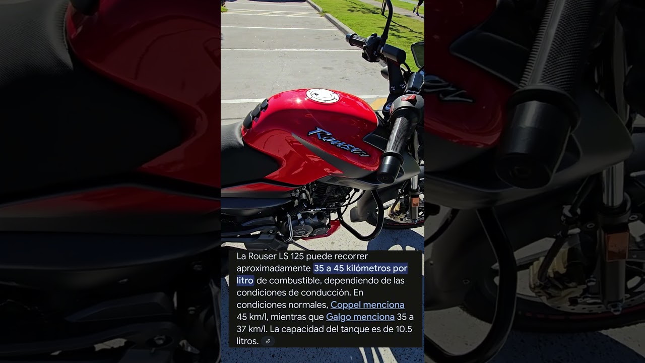 ✅️Rouser LS 125 Consumo✅️