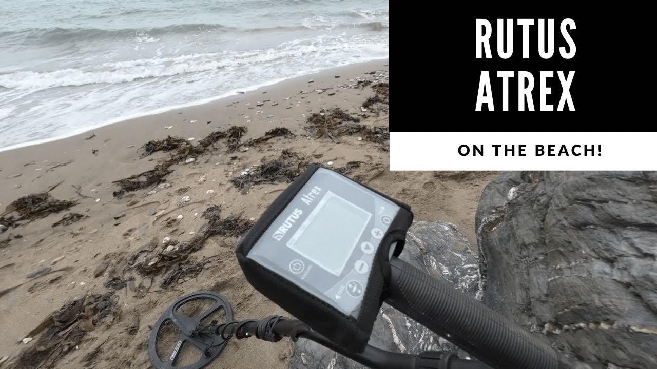 Rutus Atrex quick text on a UK beach in the wet sand