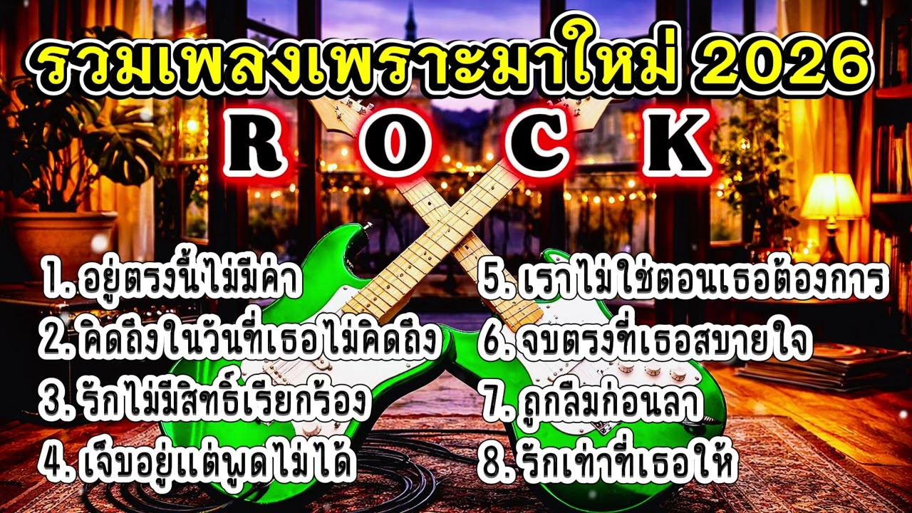 รวมเพลงฮิต2026 แนว Rock เพราะๆมาใหม่ อกหัก รักพัง สุดเจ็บ โดนใจคนถูกทิ้ง [เพลงเพราะ เรดิโอ]