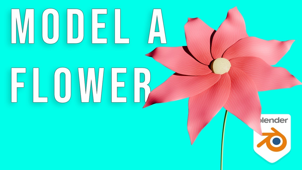 How to model a flower in Blender