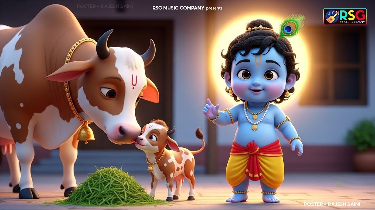 Choti Choti Gaiya, Chote Chote Gwal | छोटी छोटी गैया | #Little Krishna Bhajan - Krishna Bal Leela