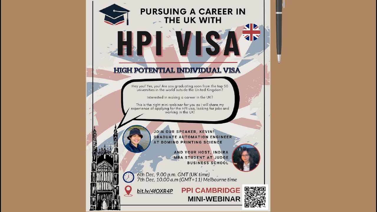 Mini-Webinar | Pursuing a Career in the UK with HPI Visa