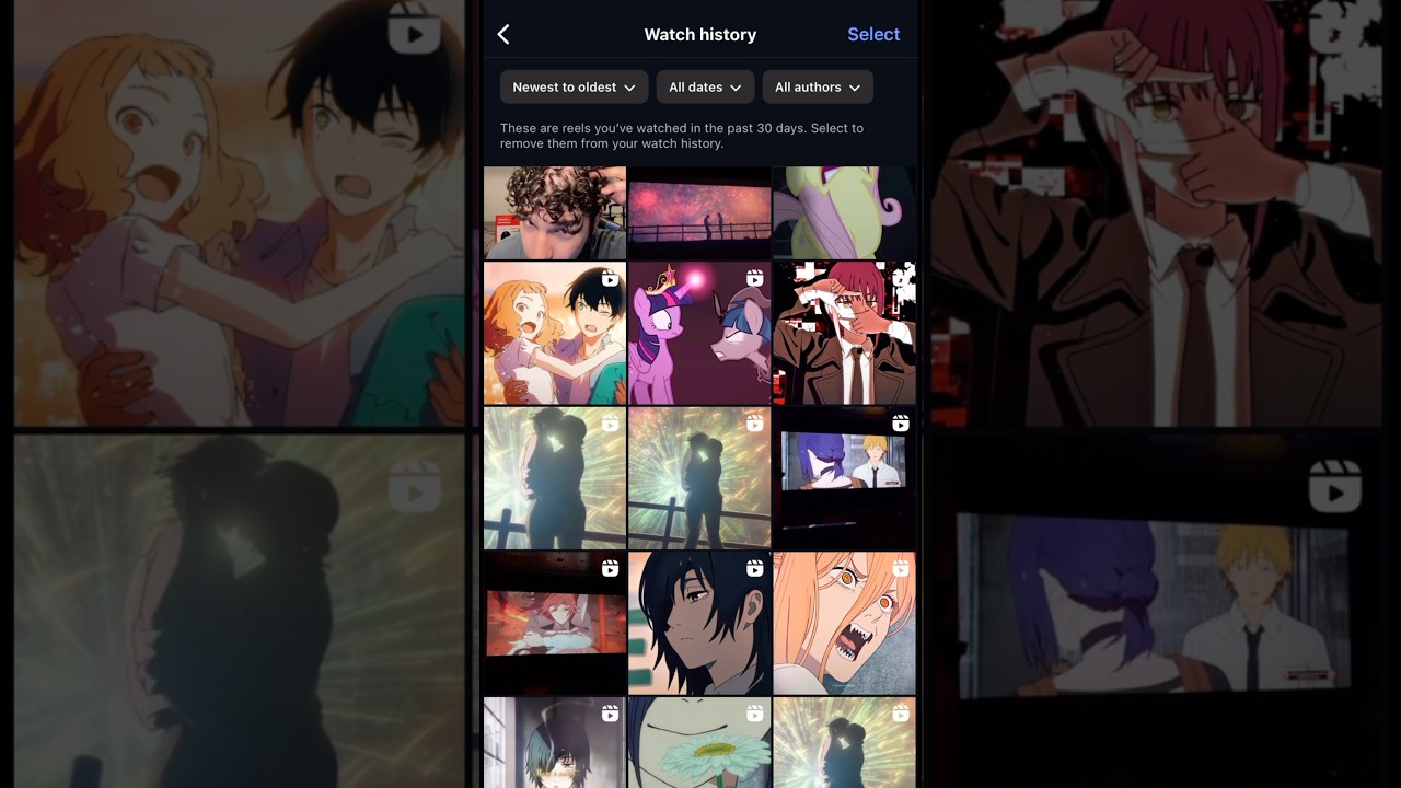 How to view Watch History on INSTAGRAM #shorts