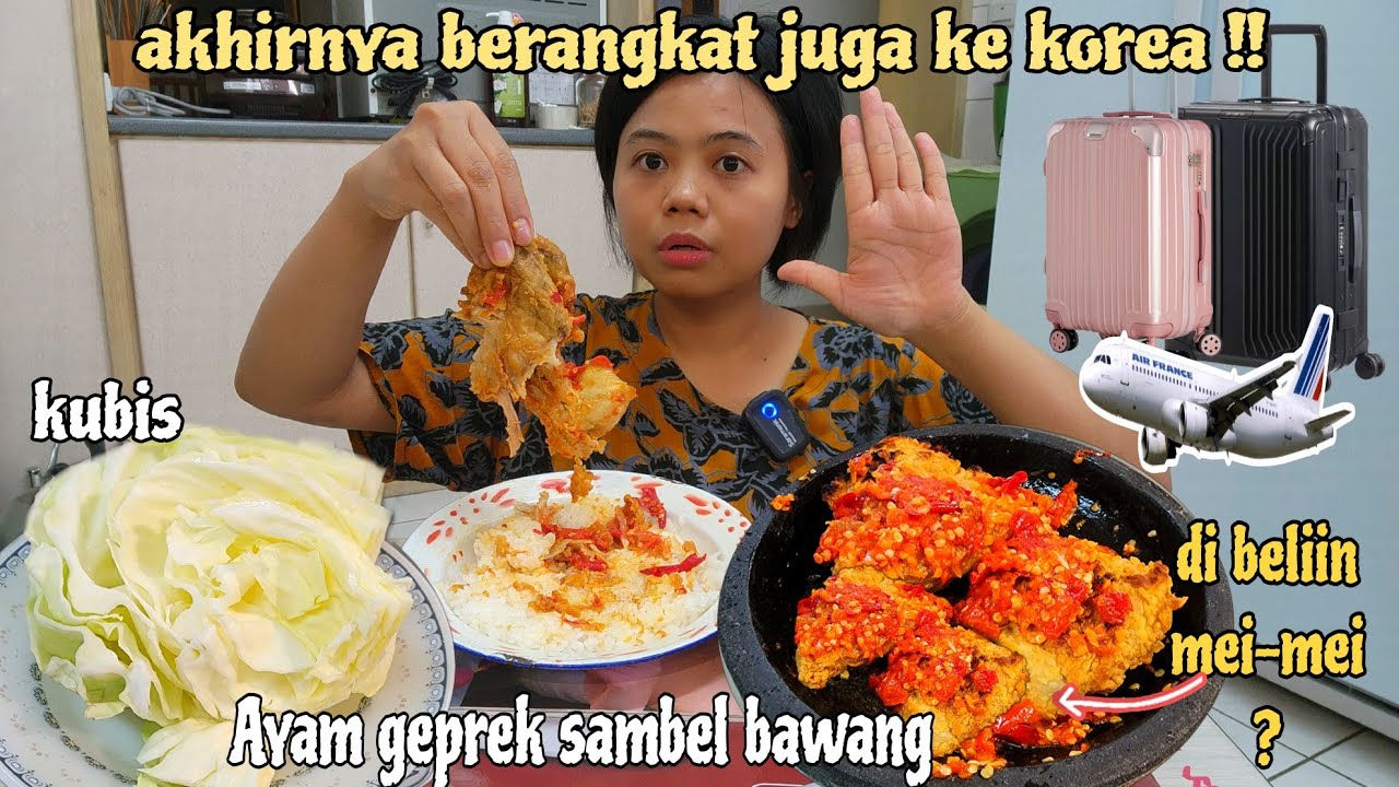 AKHIRNYA BERANGKAT KE KOREA ‼️ SEBELUM BERANGKAT DAPAT MAKANAN ENAK DARI MEI-MEI