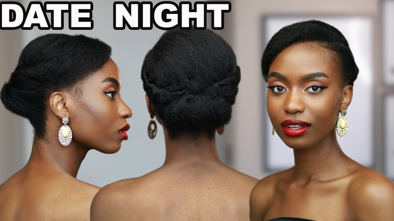 THE DATE NIGHT UPDO HAIRSTYLE YOU NEEDED 😍 | SIMPLE 4C NATURAL HAIRSTYLE
