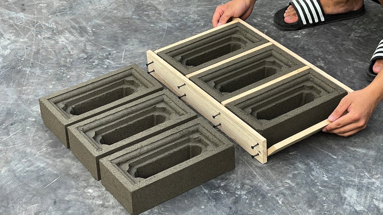 Save Time When Casting Holes Create Beautiful Styles And Patterns For Brick From Wood And Cement