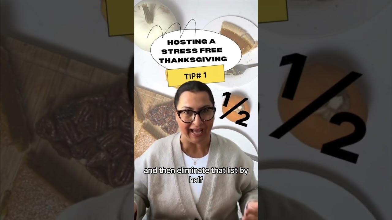 Hosting a Stress free Thanksgiving Dinner Tip #1 #thanksgiving #canadianthanksgiving #turkey