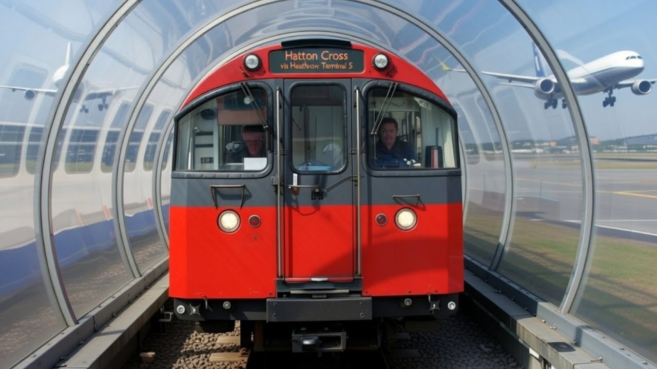 London Underground's Piccadilly line to Hatton Cross, from Hatton Cross via Heathrow Terminal 5