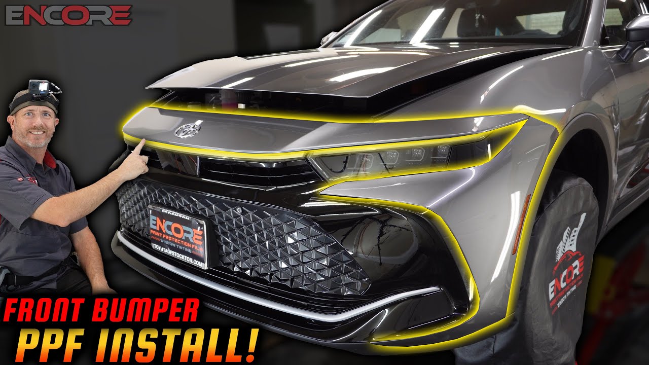 2024 Toyota Crown Front Bumper PPF Installation | Painted Surfaces & Badge Stencil Guide