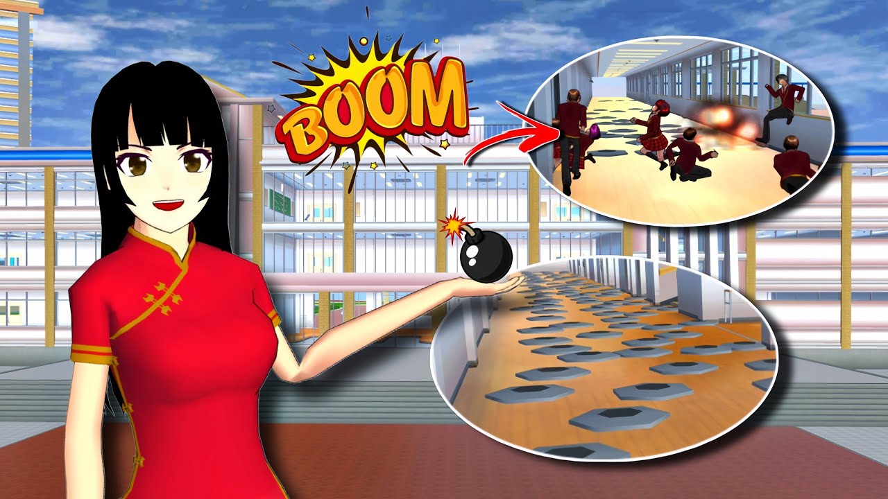 I Put 100 Prank Bombs in Sakura School &bull; Sakura School Simulator Gameplay