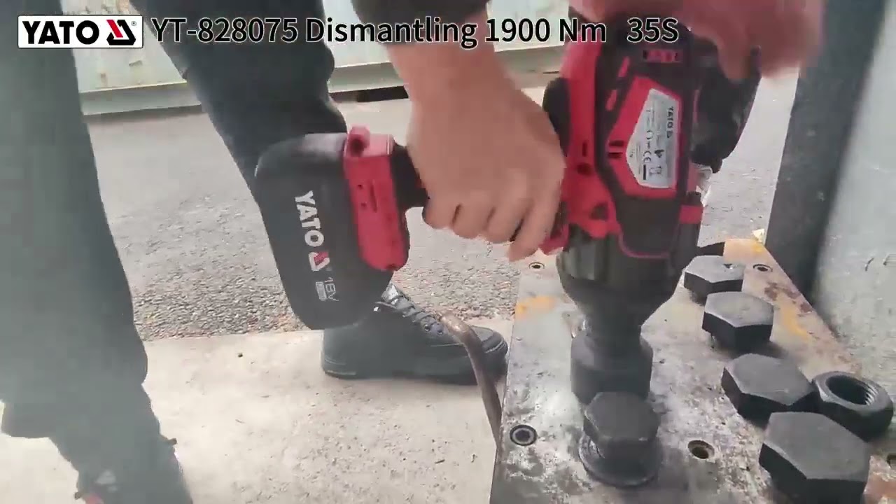 YT 828075 Dismantling 18v Impact Wrench 3/4'' Adapter 1/2