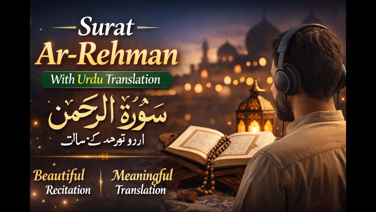 سورۃ الرحمن مکمل | اردو ترجمہ کے ساتھ | رحمتوں والی سورۃ 📿 اس ویڈیو شیئر کریں ثوابِ جاریہ حاصل کریں۔