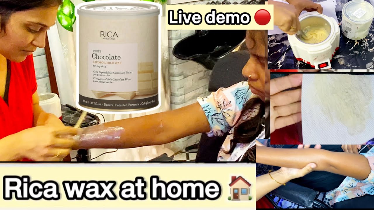 Rica wax at home 🏠 Best tan removal wax | How to use rica liposoluble wax in right way ✅ #Ricawax 
