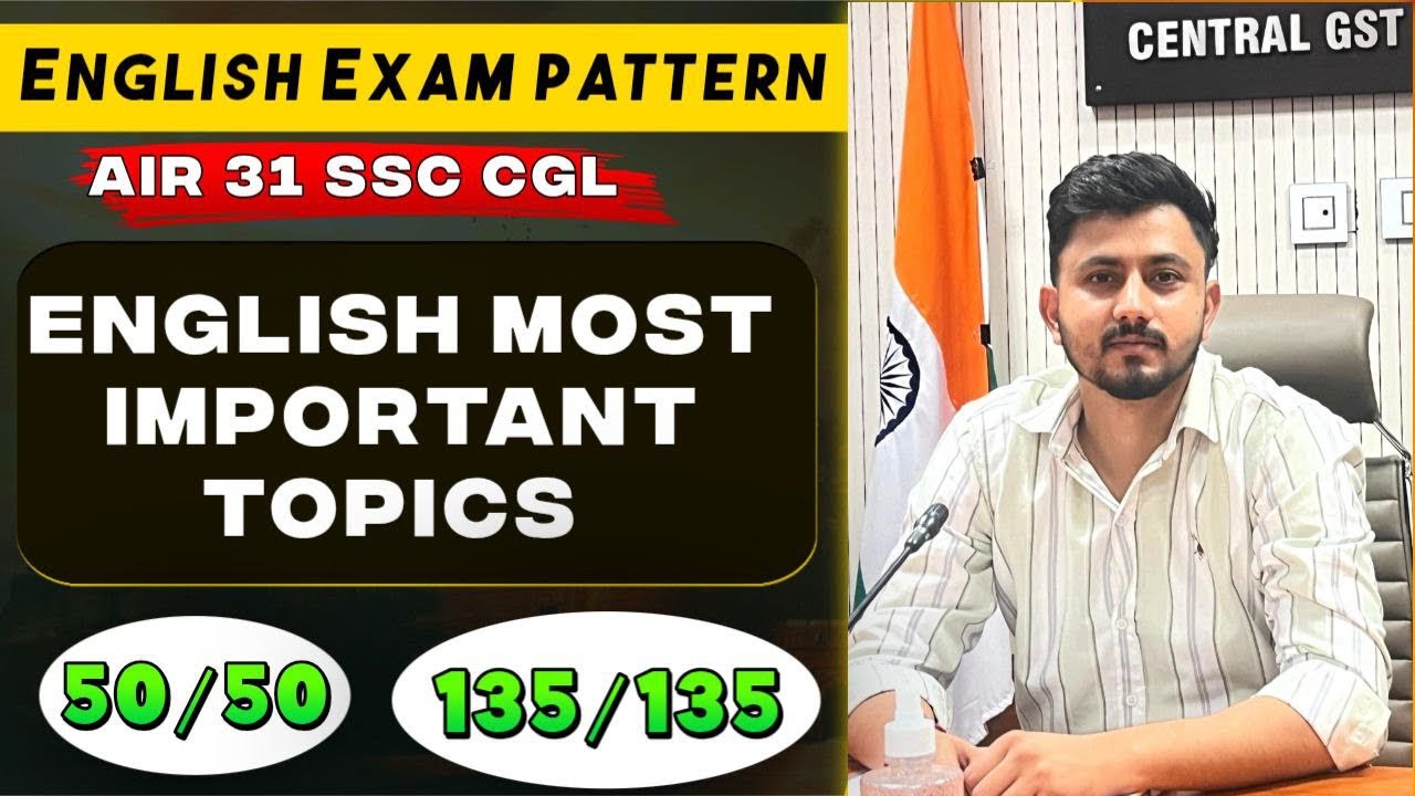 English Most Important Topics for SSC CGL and analysis of exam pattern!! Rohit Poonia AIR 31 SSC CGL