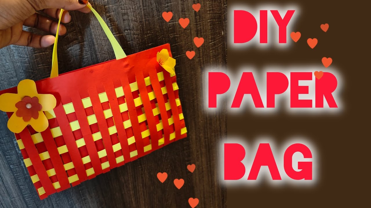 DIY PAPER BAG🛍️/CUTE GIFT Paper BAG🛍️/PAPERBAG TUTORIAL🛍️