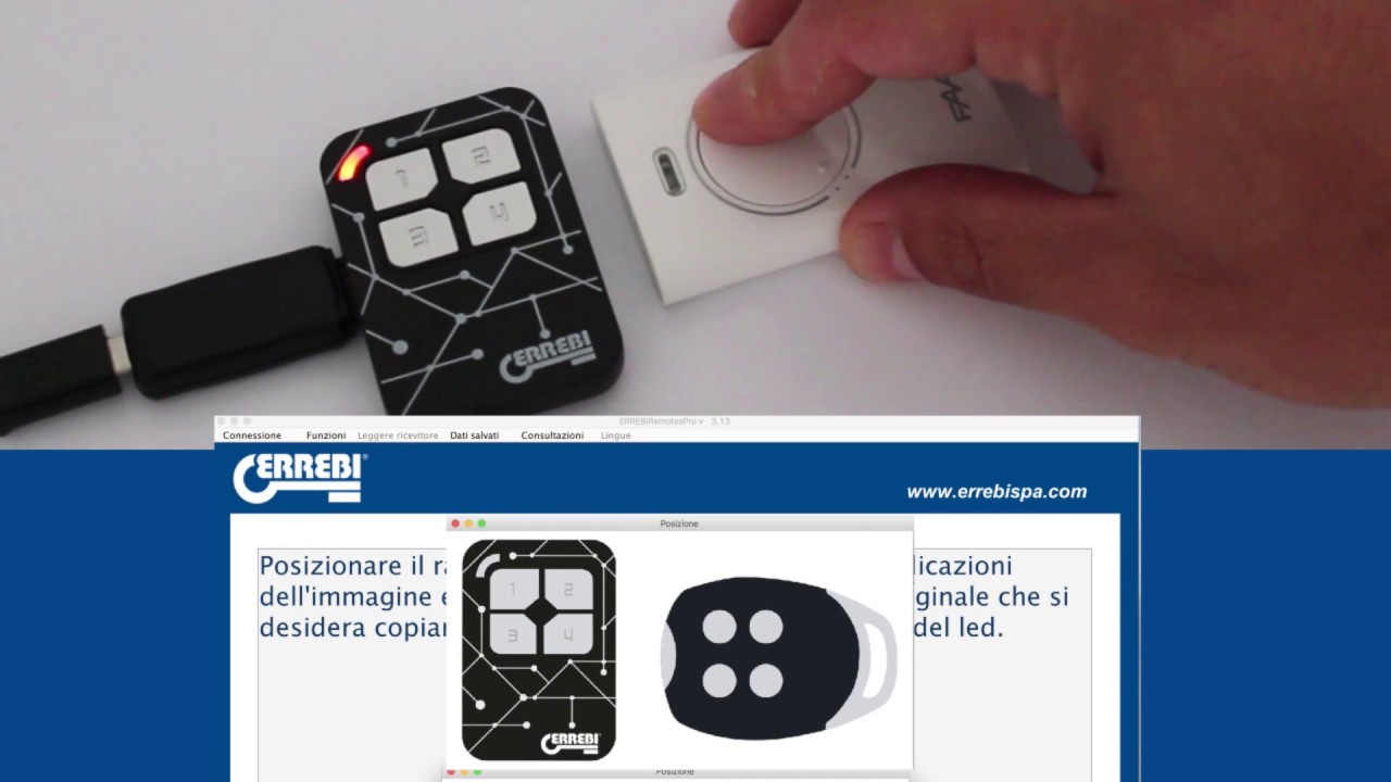 M-BT: Duplicazione FAAC® slave con programma PC.
