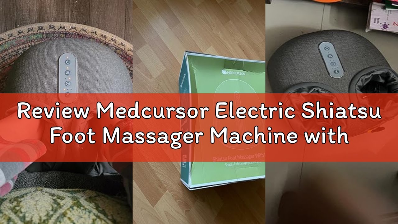 Review Medcursor Electric Shiatsu Foot Massager Machine with Soothing Heat, Deep Kneading for Foot P