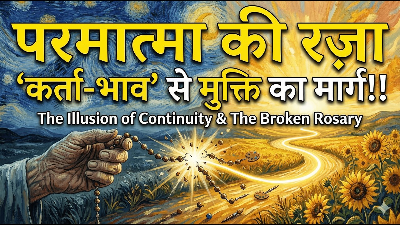 14/3/26 - परमात्मा की रज़ा और 'कर्ता-भाव' से मुक्ति का मार्ग!! सबसे सुखी व्यक्ति का रहस्य!!