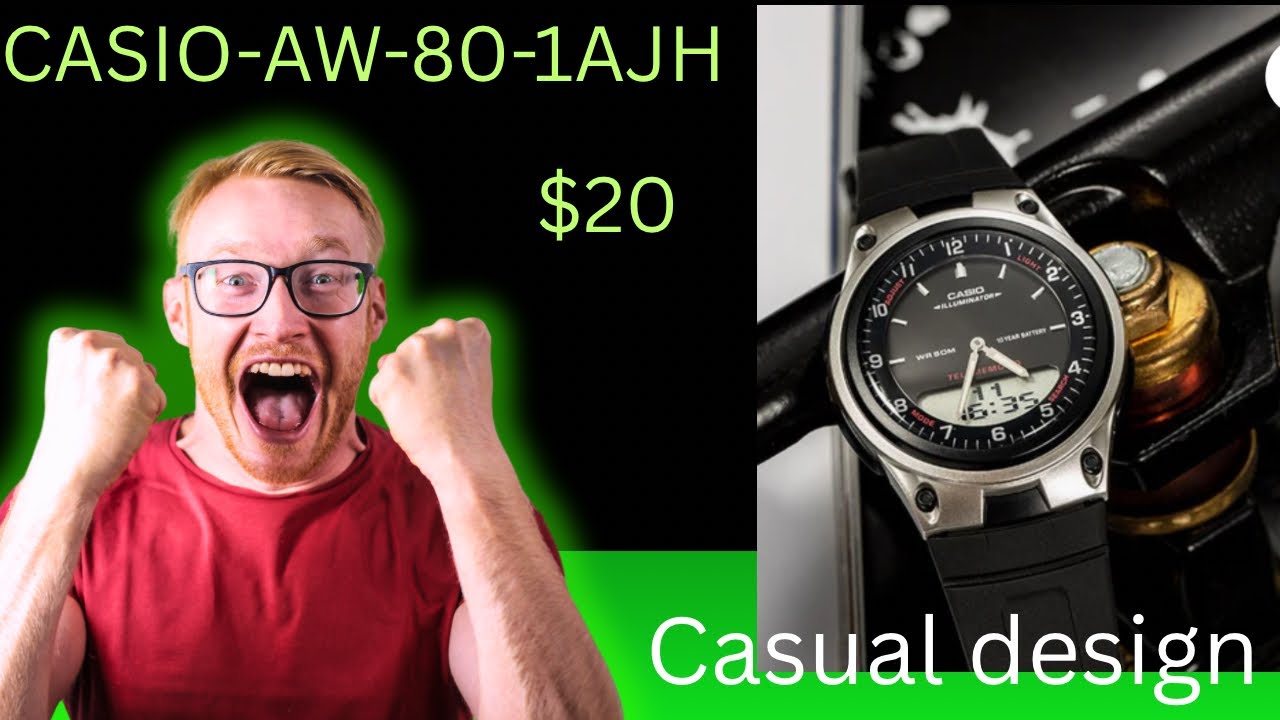 The ultimate casual Casio AW-80-1AJH under $20