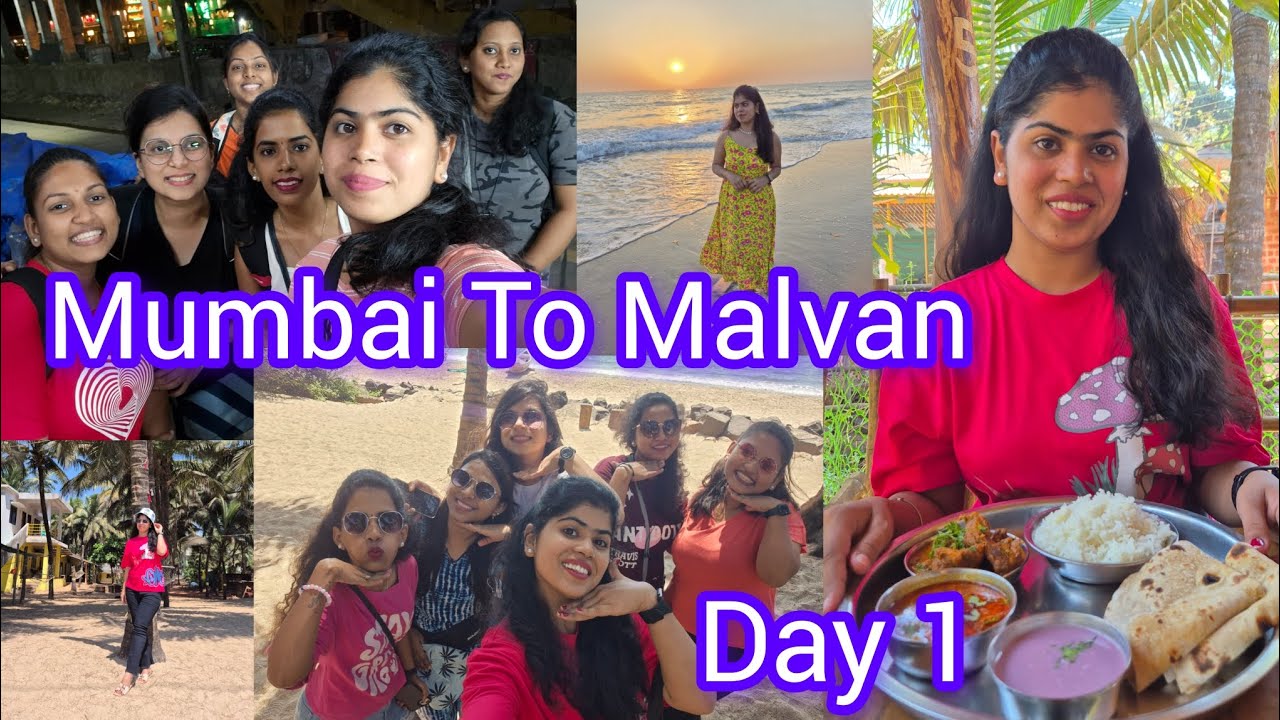 Day-1 | Mumbai To Malvan Journey | Devbag Beach | Vighnesh Beach Homestay | Kokan Trip | Malvan Trip