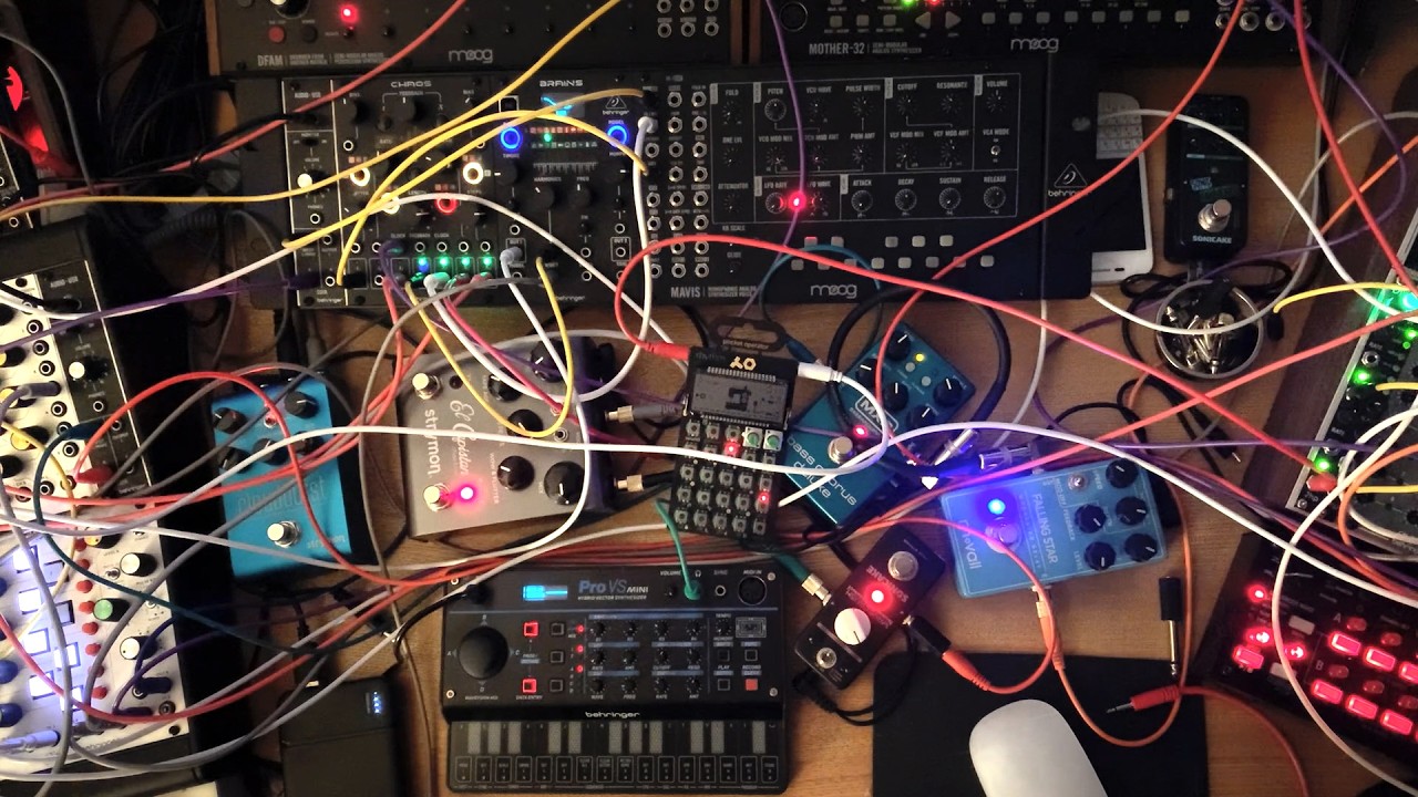 Modular Synth Nostalgic Ambient - Rubber Powered Airplane -  Behringer Pro VS Mini Lo-fi Pad