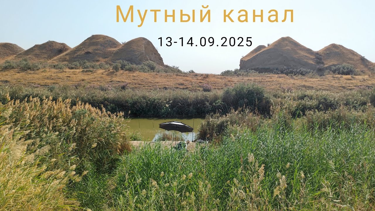 Рыбалка в Узбекистане. Мутный канал. 13-14.09.2025г. Рыбалка и отдых.