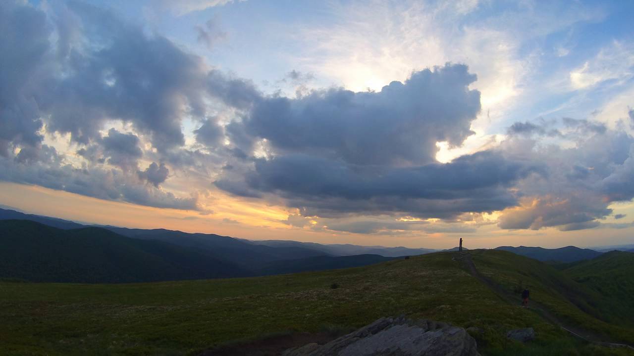 Bieszczady mountains (Poland) - sunset time lapse - may 2016.