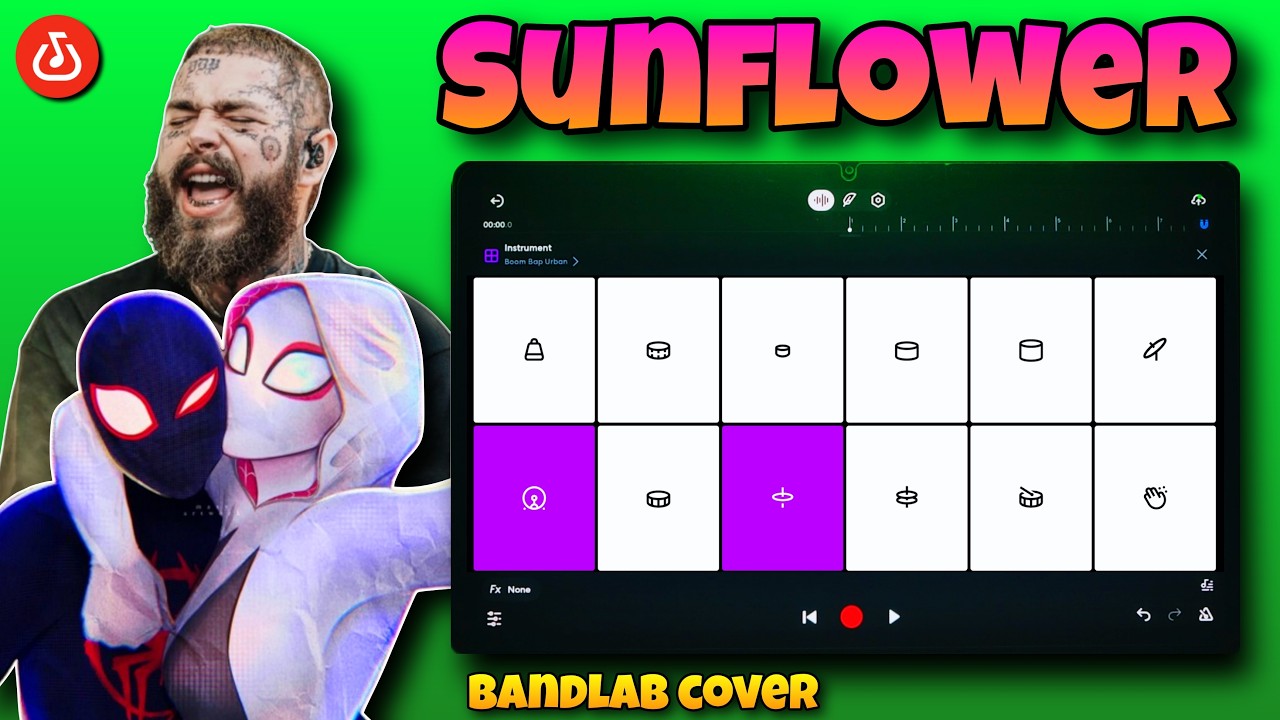 Sunflower Song By Post Malone But Recreated on BandLab Mobile