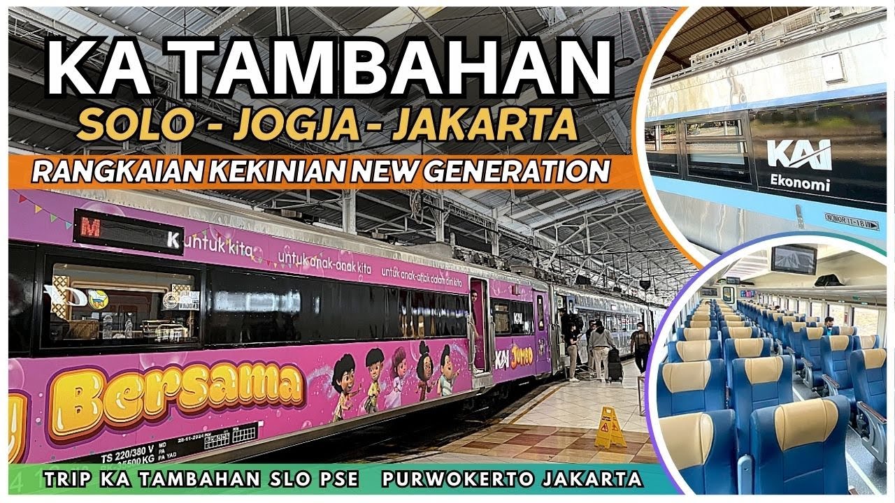 ASLI KEREN SIH‼️KERETA TAMBAHAN AJA PAKE RANGKAIAN MEWAH 🤣🔥 Trip KA EKonomi Tambahan SLO PSE