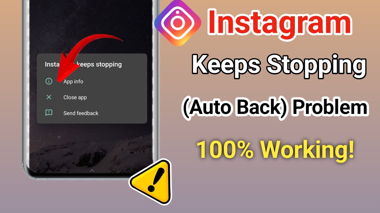 Fix Instagram Autoback Problem Today | Fix Instagram Keeps Closing