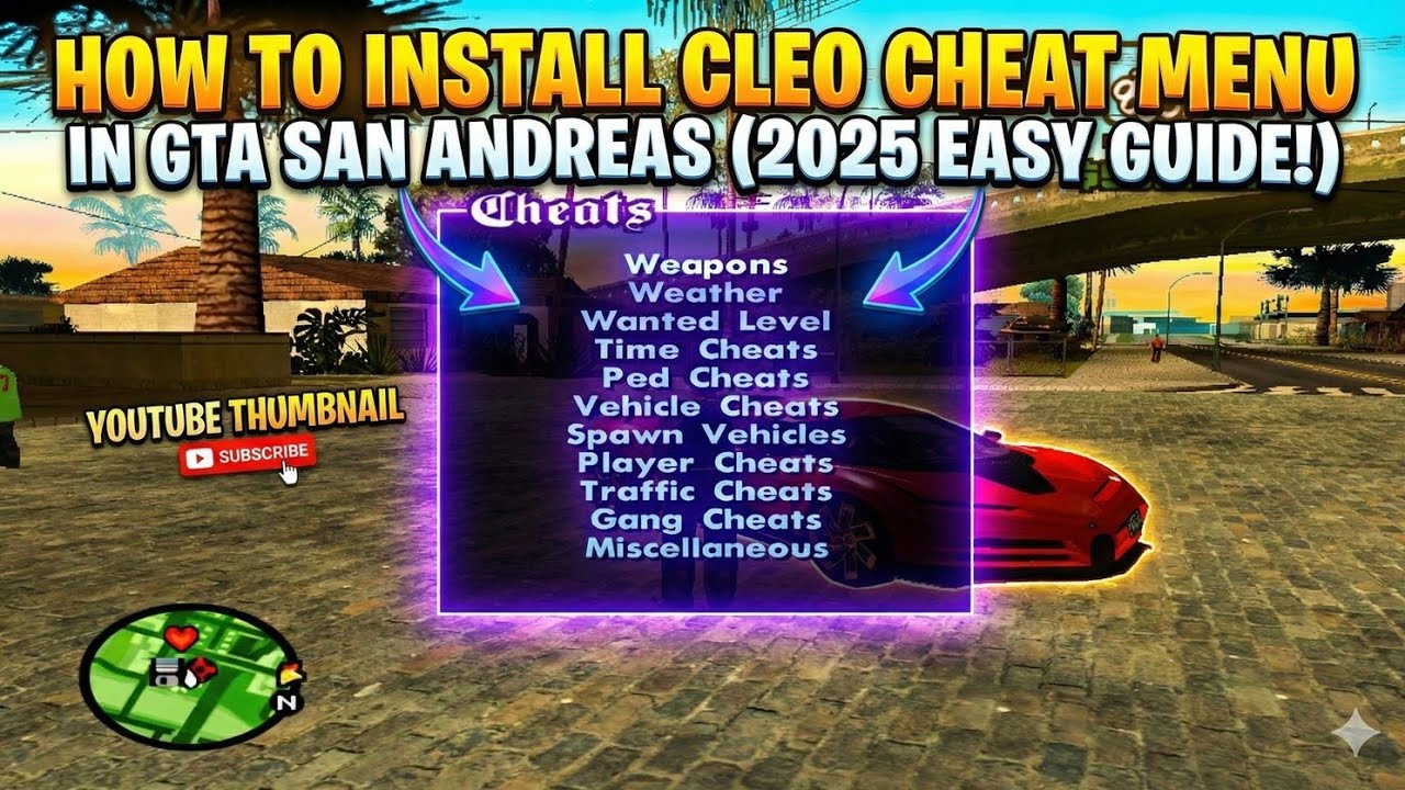 How to Install CLEO Cheat Menu in GTA San Andreas (2025 Easy Guide!)