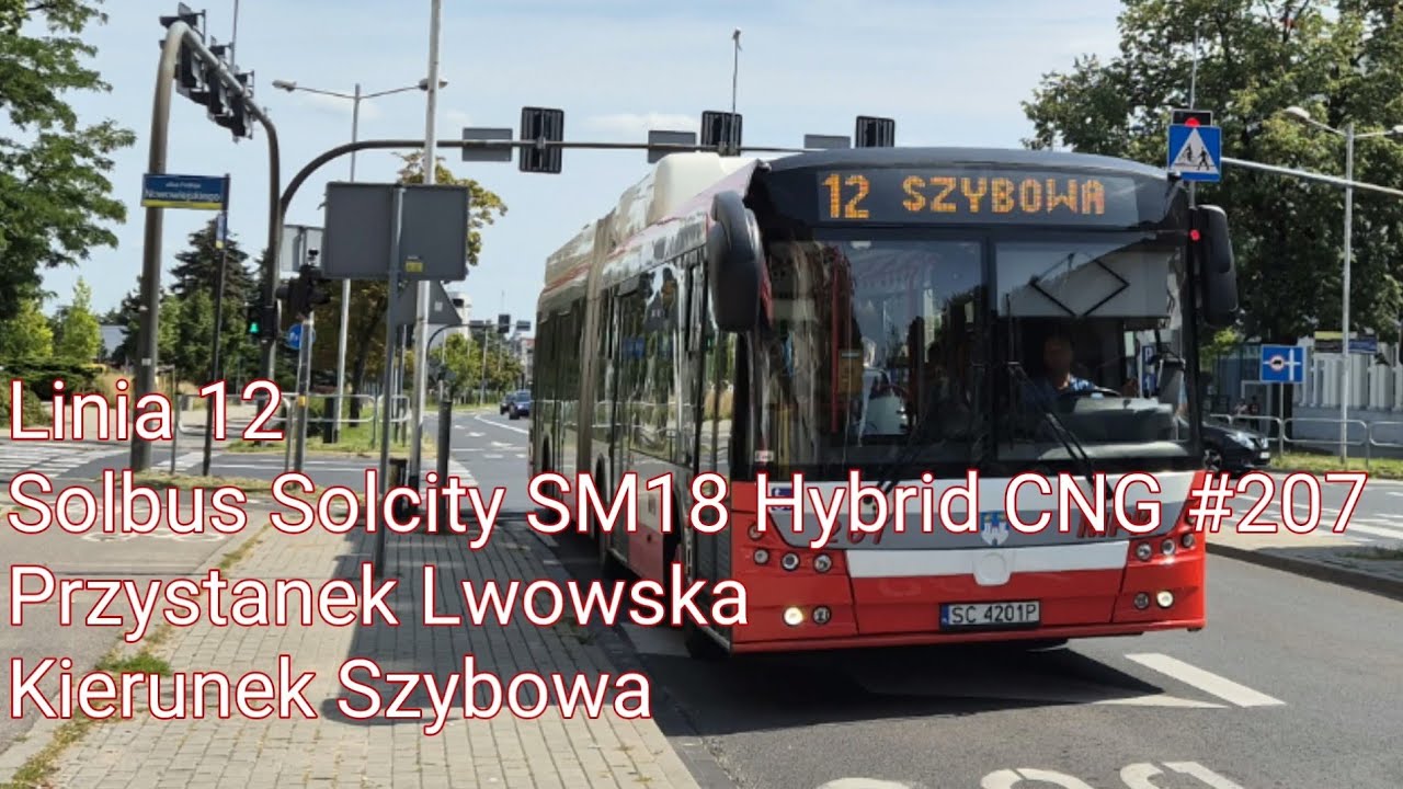 MPK Częstochowa - Linia 12 - Solbus Solcity SM18 Hybrid CNG #201