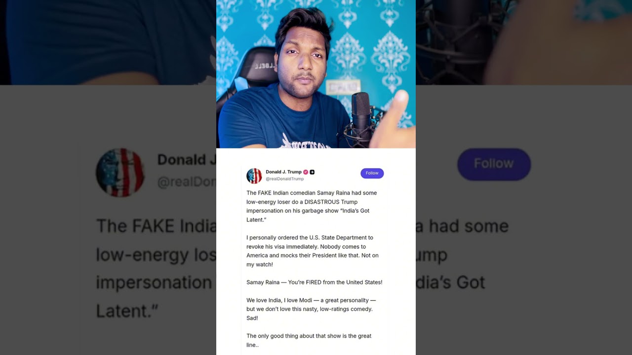 Did the Real Donald Trump Actually Take Action Against Samay Raina After the Fake Donald Trump Co...