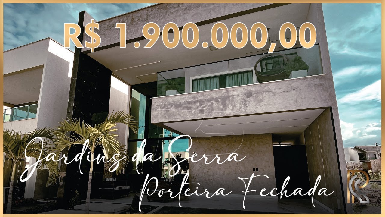 CASA A VENDA NO CONDOMINÍO JARDINS DA SERRA | FORMATO PORTEIRA FECHADA