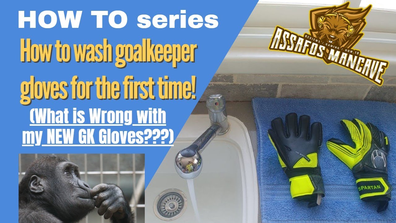 How to wash goalkeeper gloves for the first time